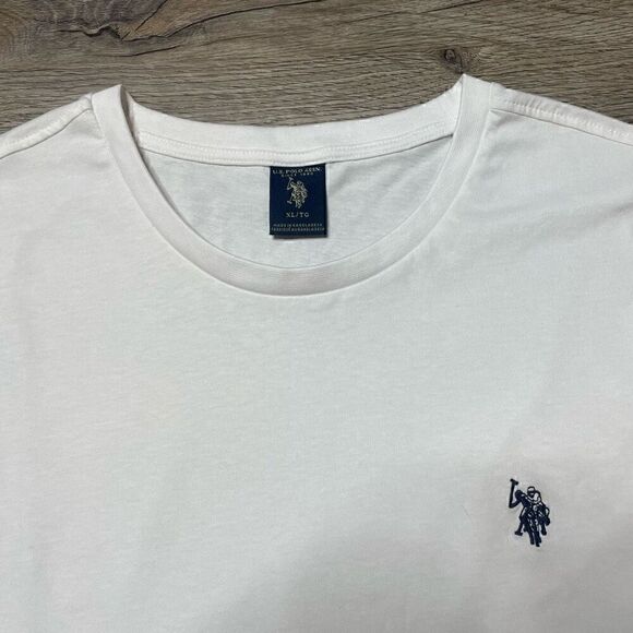U.S. Polo Assn Mens Tshirt Size XL White Cotton New with Tag - Picture 9 of 9